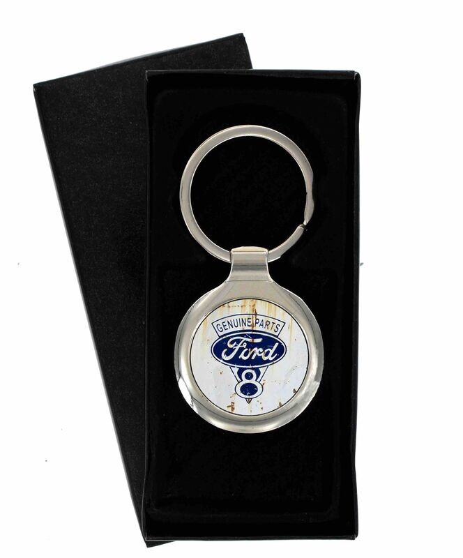 Ford V8 Genuine Parts Metal Keyring