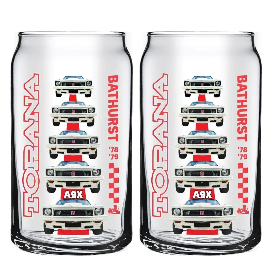 Holden Heritage Collection Set of 2 Can Shaped Glasses