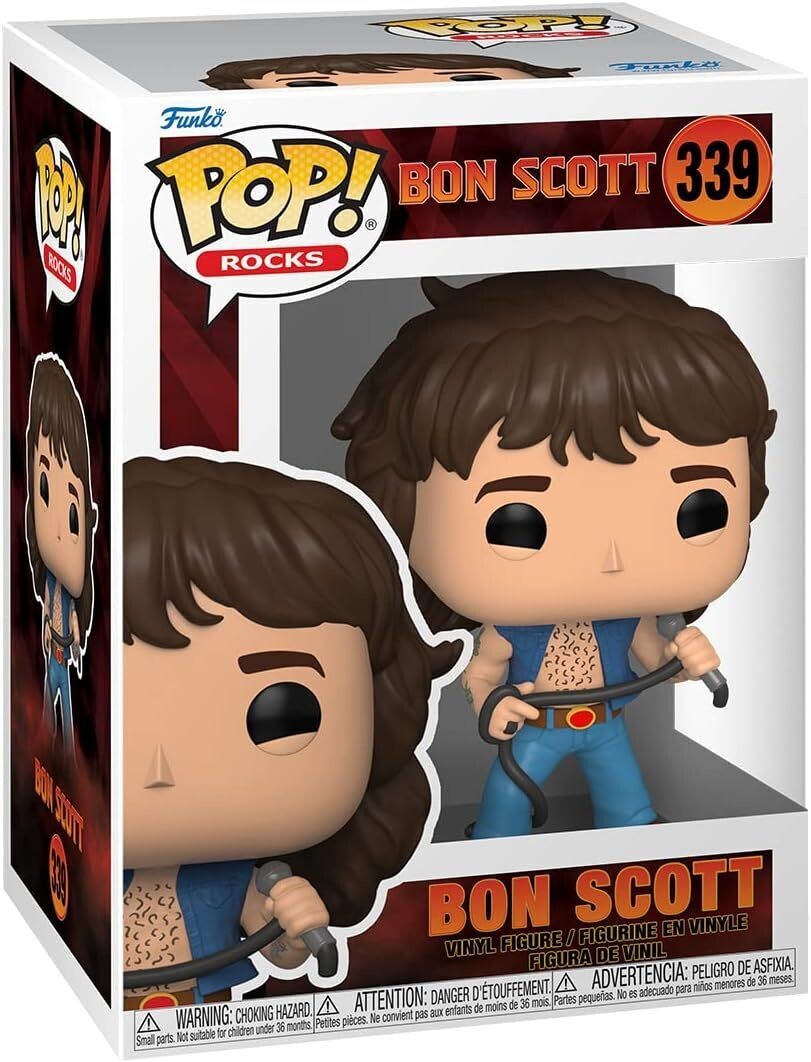 Funko Pop! Rocks #339 AC/DC Bon Scott Vinyl Figure