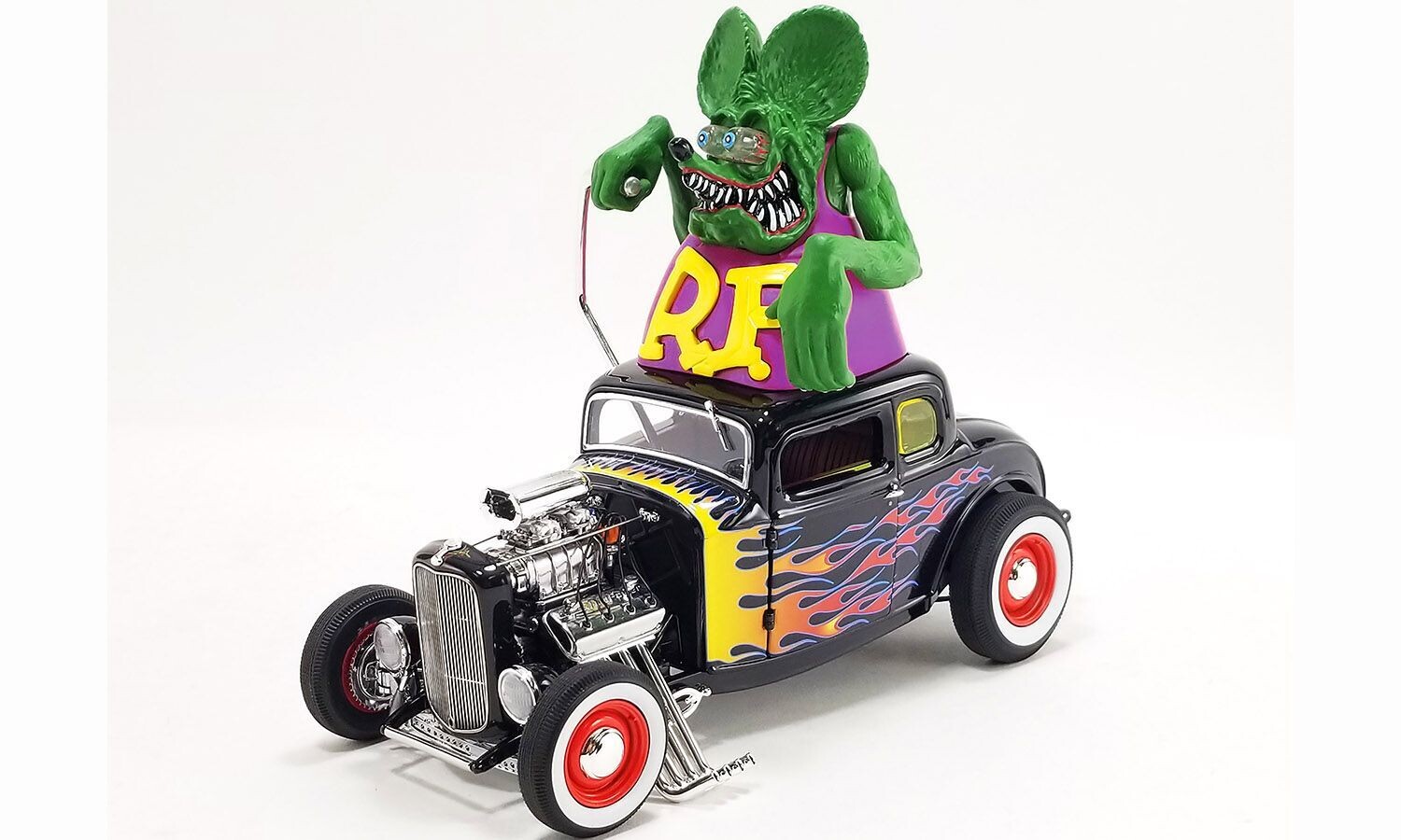 1932 Ford Blown 5 Window with Rat Fink Figure