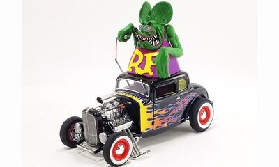 1932 Ford Blown 5 Window with Rat Fink Figure