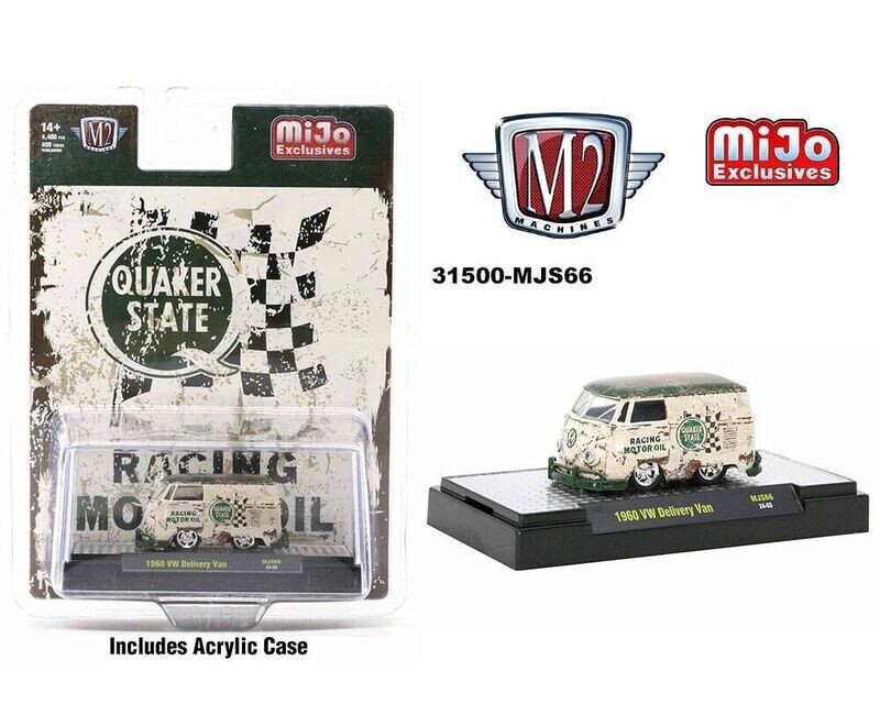 M2 Machines MJS66 1960 VW Delivery Van QUAKER STATE Weathered