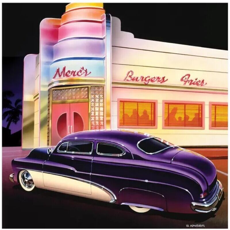 Bruce Kaiser Mercs Burgers Fries Framed Print