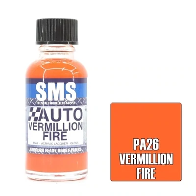 SMS Auto Colour Series PA26 Vermillion Fire 30ml