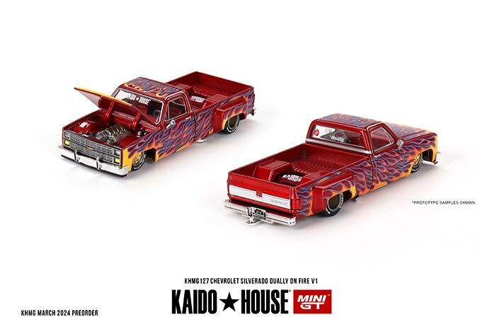 Kaido House KHMG127 Chevrolet Silverado Dually on Fire V1