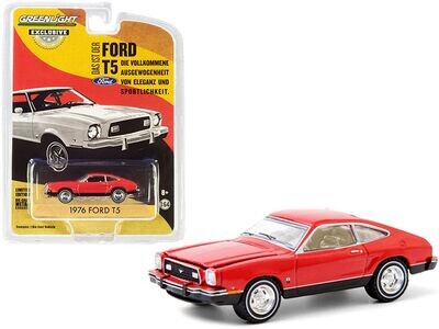 Greenlight Hobby Exclusive 1976 Ford Cobra T5 Vermilion Red