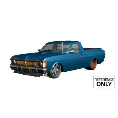 (Preorder) DDA2482 1/24 Purple XY Ford Ute Custom