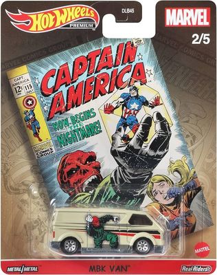 Hot Wheels Premium Marvel Captain America MBK Van Hot Wheels Premium Marvel Captain America MBK Van