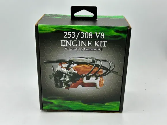 DDA624A 1/24 LC/LJ 253/308 V8 Engine Plastic Kit Accessory