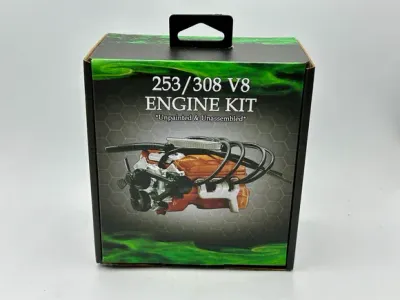 DDA624A 1/24 LC/LJ 253/308 V8 Engine Plastic Kit Accessory