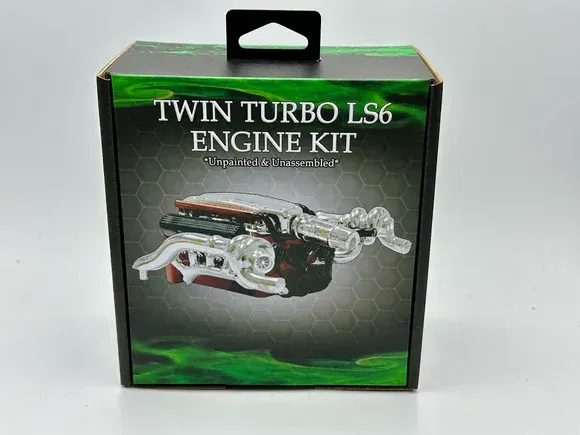 DDA625A 1/24 LC/LJ Twin Turbo LS Torana Engine Plastic Kit Accessory