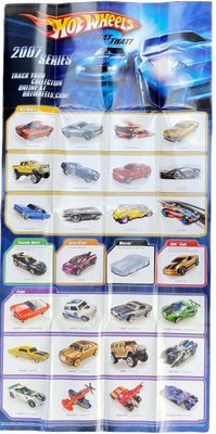 2007 Hot Wheels 1/64th Diecast Line Single Sided Poster 2007 Hot Wheels 1/64th Diecast Line Single Sided Poster
