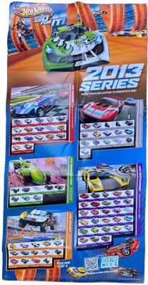 2013 Hot Wheels 1/64th Diecast Line Double Sided Poster