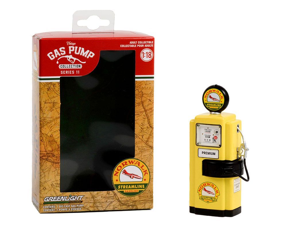 Greenlight Vintage Gas Pump Series 11 1948 Wayne 100-A Gas Pump Norwalk Gasoline