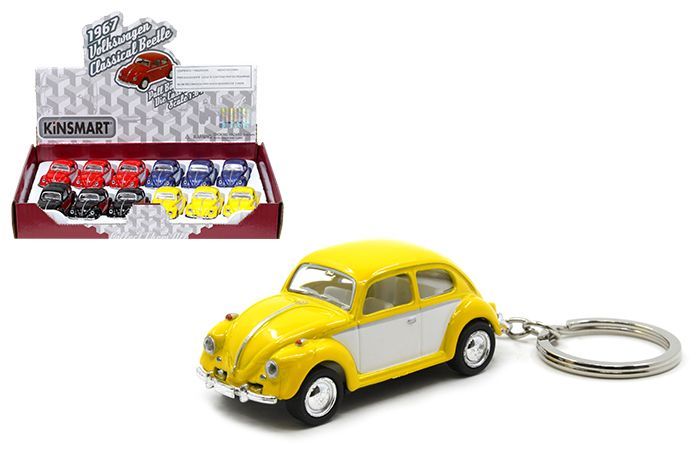 Kinsmart 1:64 1967 Volkswagen Beetle 2-Tone with Keychain