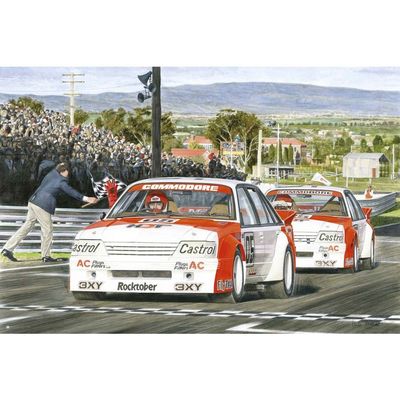 Holden VK Commodore Bathurst 1984 Print by Mike Harbar