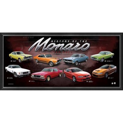 Holden History of the Monaro 1968-2006 Framed Print