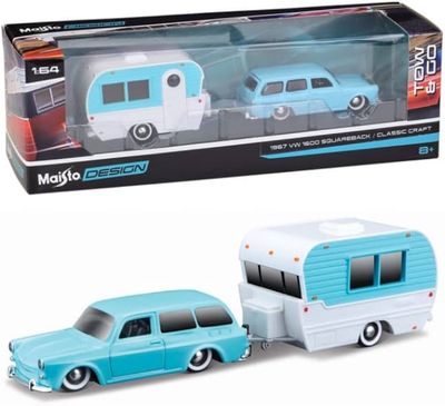 Maisto Design Tow & Go 1967 VW 1600 Squareback / Classic Craft