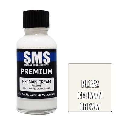 SMS Premium Acrylic Lacquer Series PL132 German Cream RAL 9001 30ml