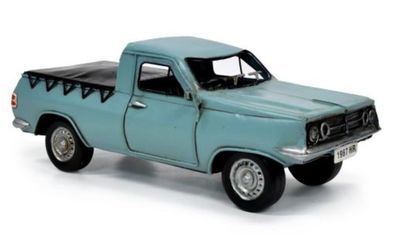 Holden HR Ute Pale Blue 28cm Metal Ornament