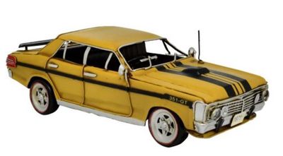 Ford Falcon XY GT Yellow 30cm Metal Ornament