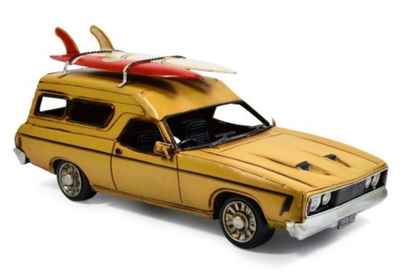 1976 Ford XC Falcon Panelvan with Surfboards 28cm Metal Ornament