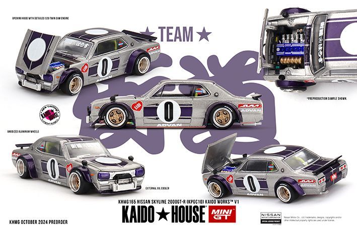 (Preorder) Kaido House KHMG165 Nissan Skyline GT-R (KPGC10) Kaido Works V1