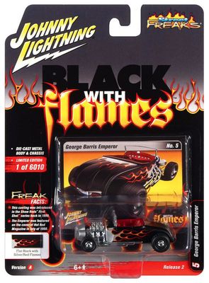 Johnny Lightning Black with Flames George Barris Emperor