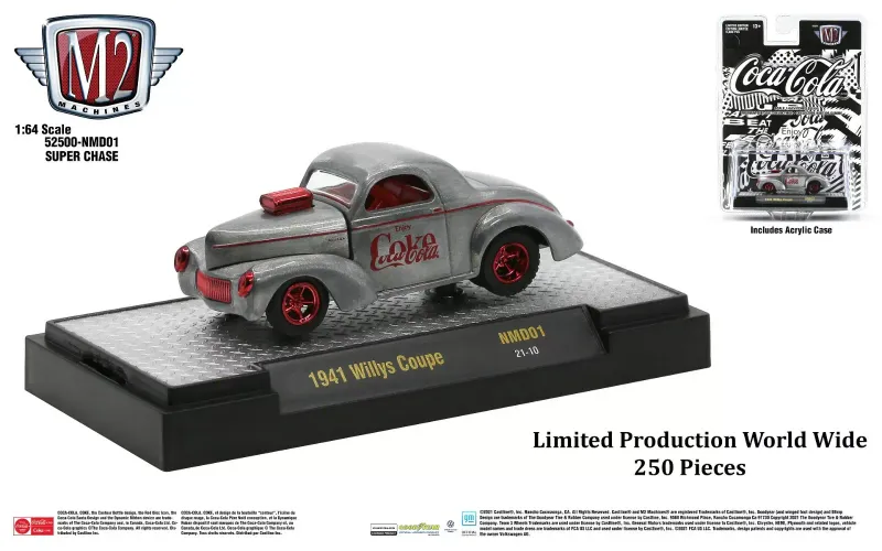 M2 Machines NMD01 1941 Willys Coupe SUPER CHASE