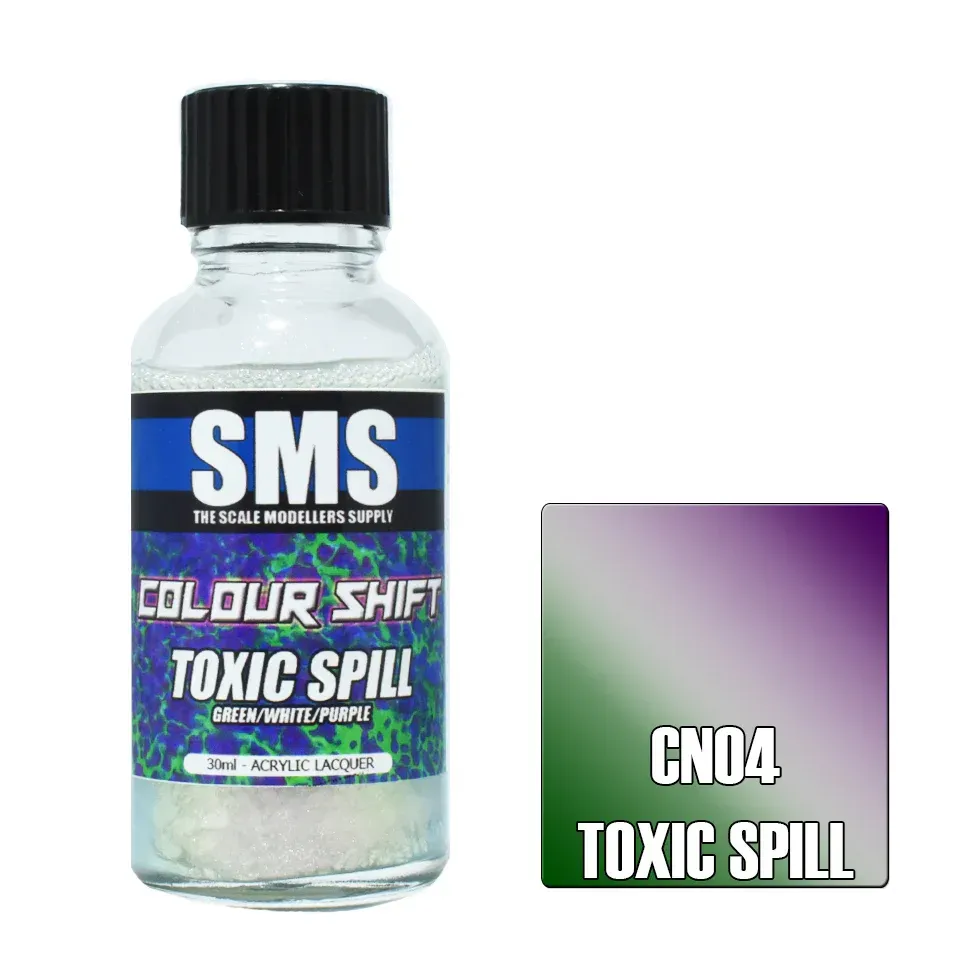 SMS Colour Shift Acrylic Lacquer Series CN04 Chameleon Toxic Spill (Green/White/Purple) 30ml