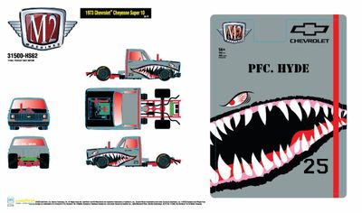 (Preorder) M2 Machines HS62 M2 Machines 1973 Chevrolet Cheyenne Super 10 PFC. HYDE