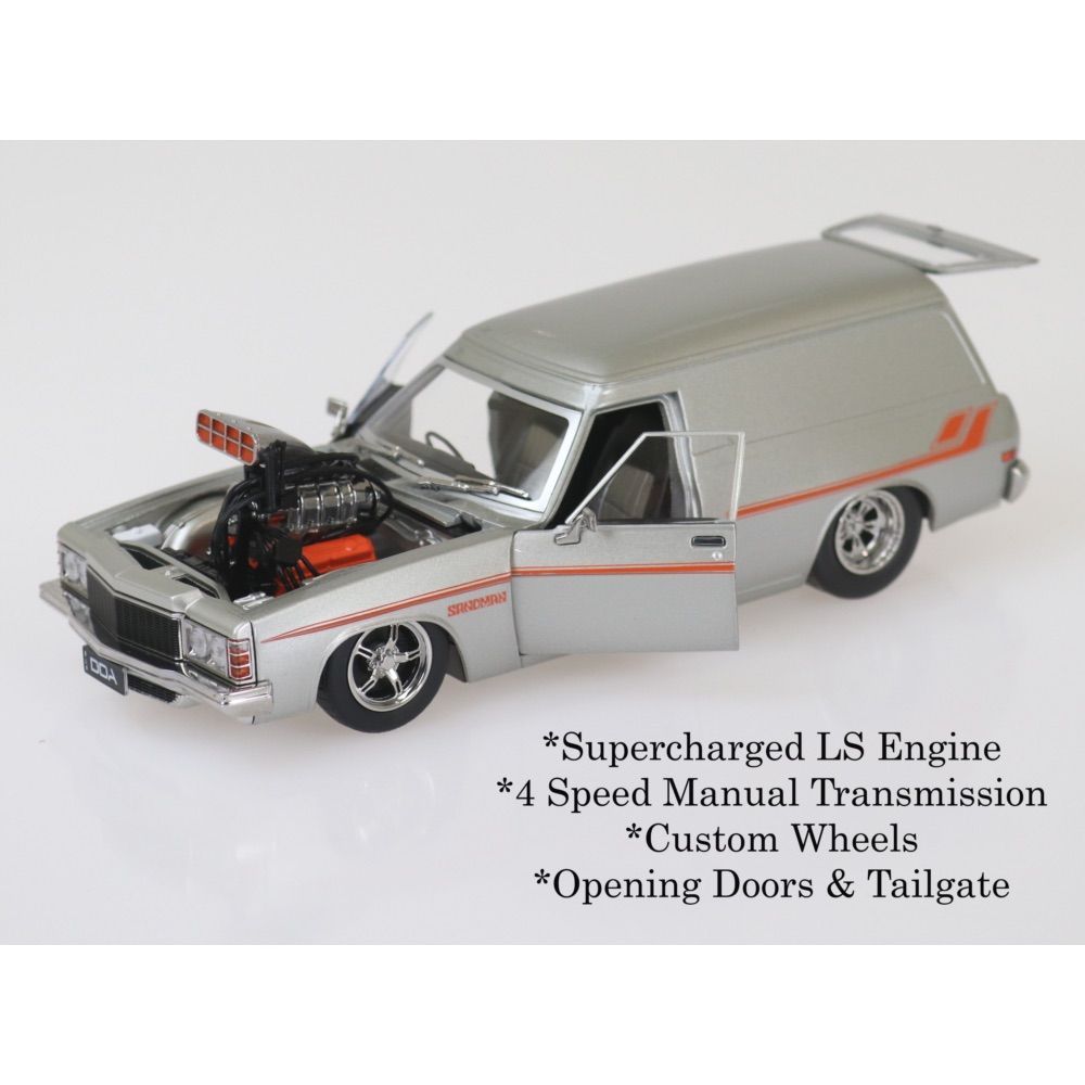 DDA522 1/24 Silver Holden HZ Panel Van w/Supercharged LS