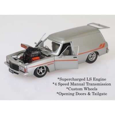 DDA522 1/24 Silver Holden HZ Panel Van w/Supercharged LS