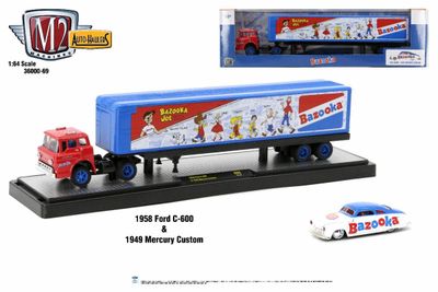 M2 Machines Auto-Haulers R69 1958 Ford C600 & 1949 Mercury Custom