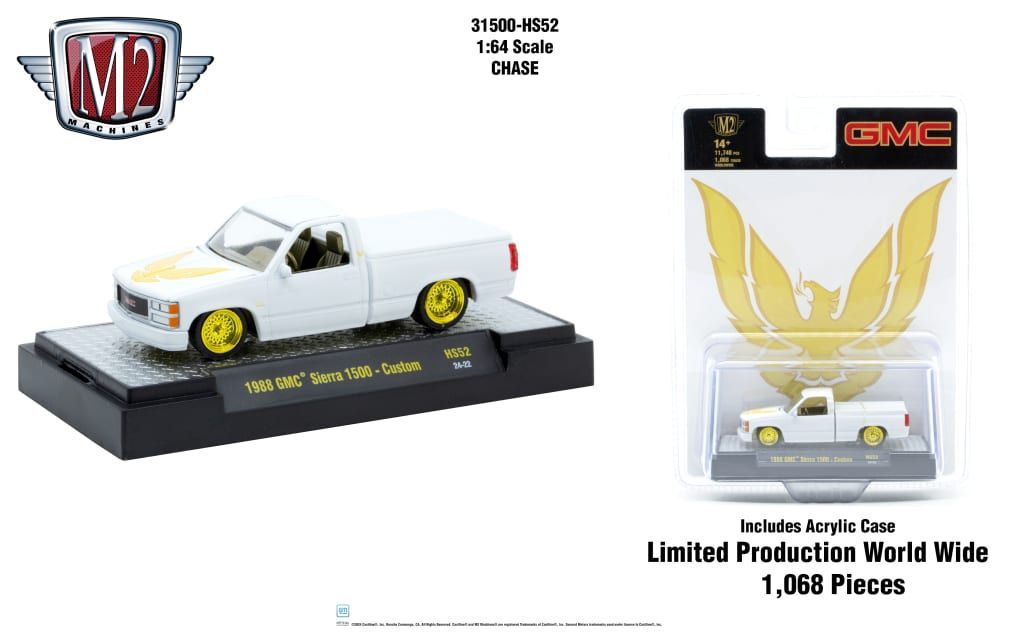 M2 Machines 31500-HS52 1988 GMC Sierra 1500 Custom CHASE