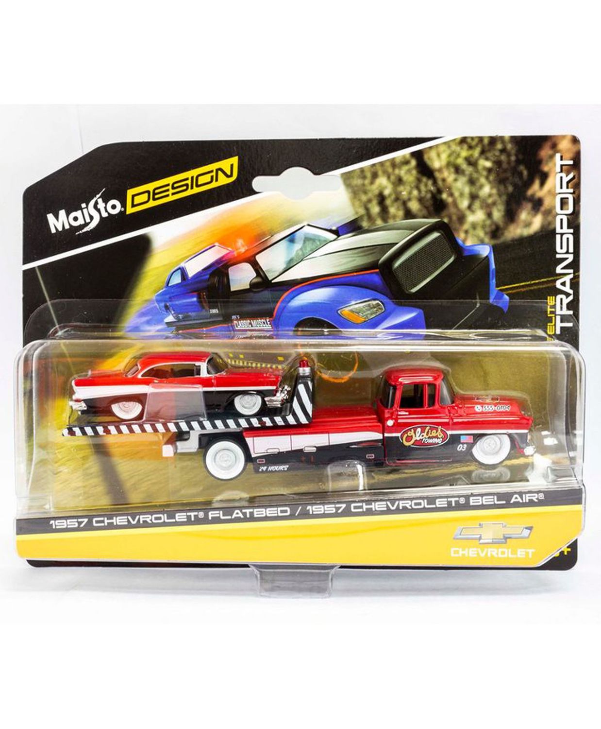 Maisto Design Elite Transport 1957 Chevrolet Flatbed / 1957 Chevrolet Bel Air
