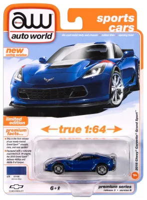 Auto World Premium Series Release 3 Version B 2018 Chevy Corvette Grand Sport