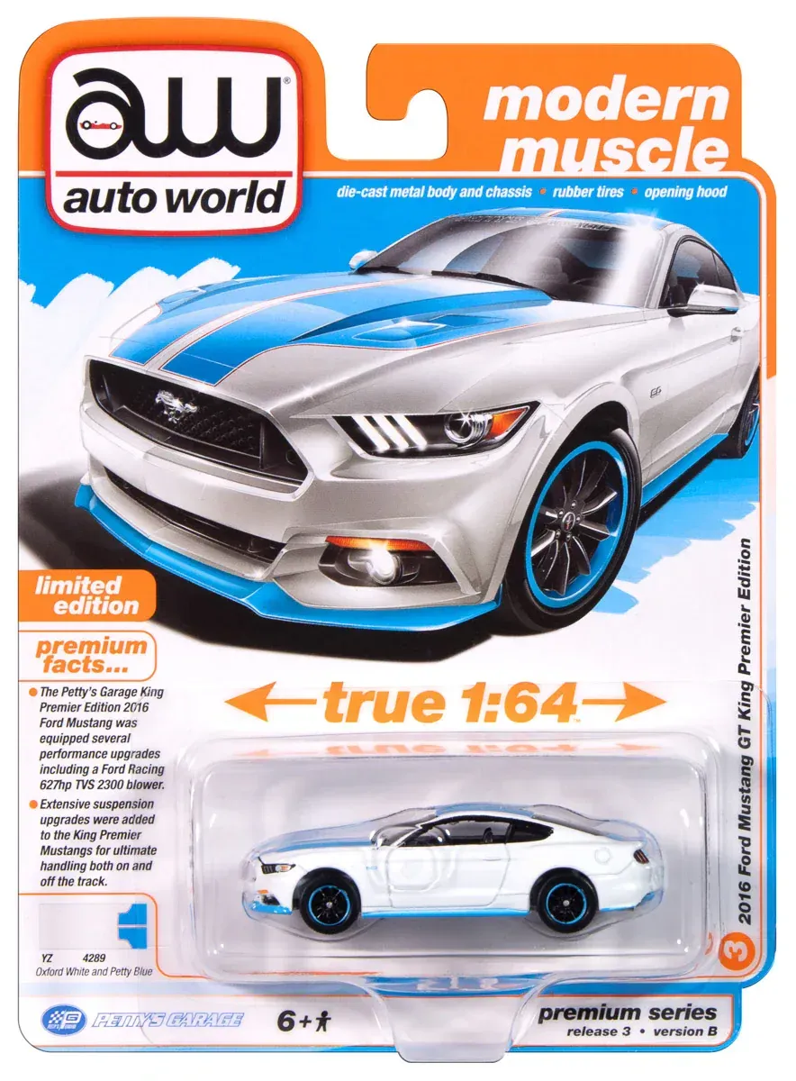 Auto World Premium Series Release 3 Version B 2016 Ford Mustang GT King Premier Edition