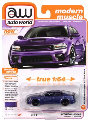Auto World Premium Series Release 3 Version B 2023 Dodge Charger R/T Scat Pack