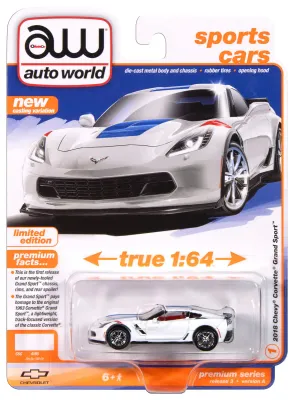 Auto World Premium Series Release 3 Version A 2018 Chevy Corvette Grand Sport
