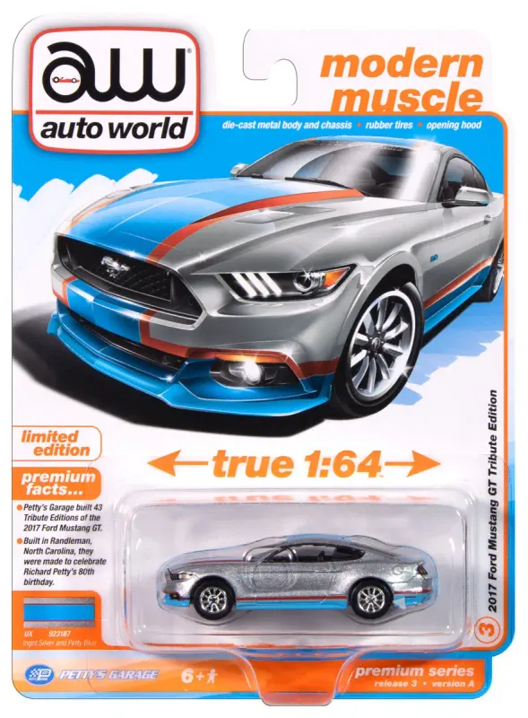 Auto World Premium Series Release 3 Version A 2017 Ford Mustang GT Tribute Edition