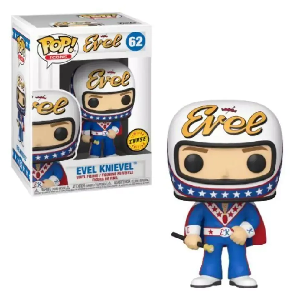 Funko Pop! Icons #62 Evel Knievel Vinyl Figure CHASE