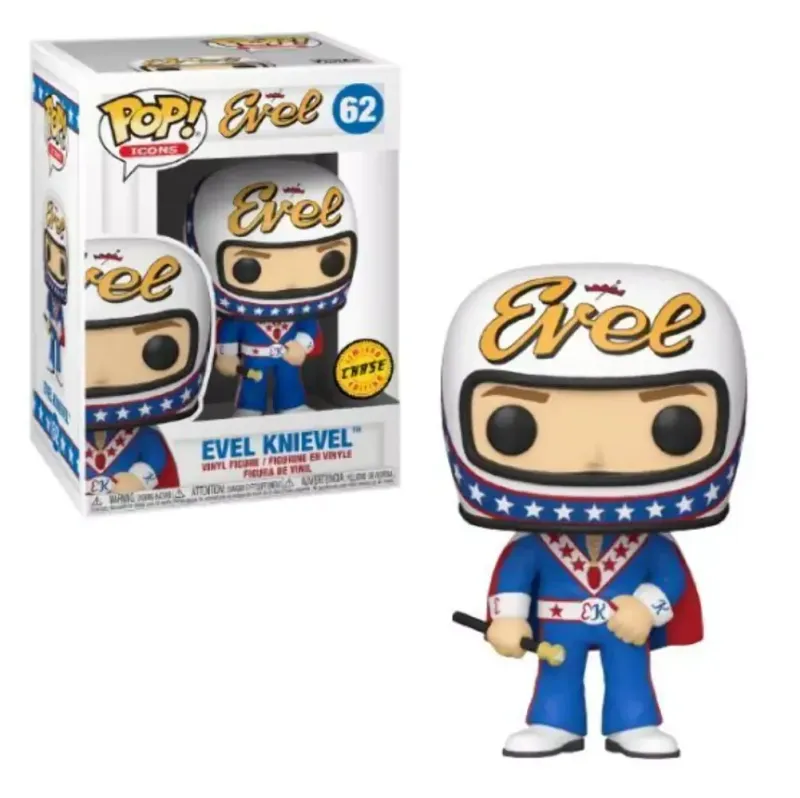 Funko Pop! Icons #62 Evel Knievel Vinyl Figure CHASE
