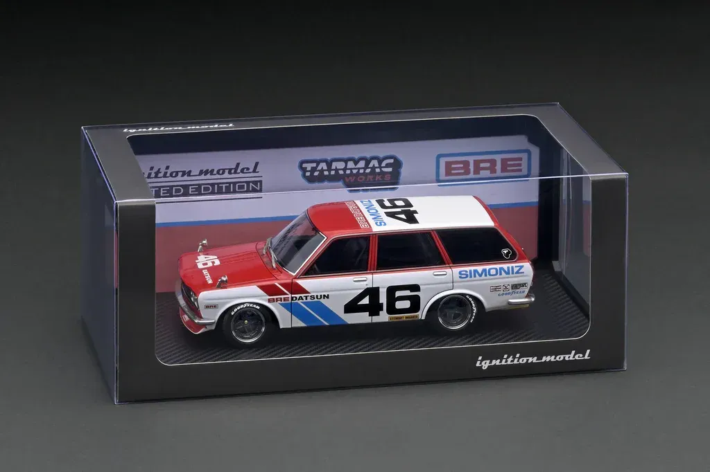 Ignition Model X Tarmac Works 1/18 Datsun Bluebird (510) Wagon BRE