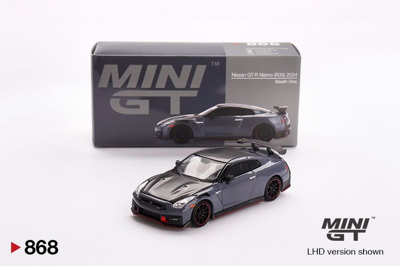 (Preorder) Mini GT Nissan GT-R Nismo 2024 NISMO Stealth Gray