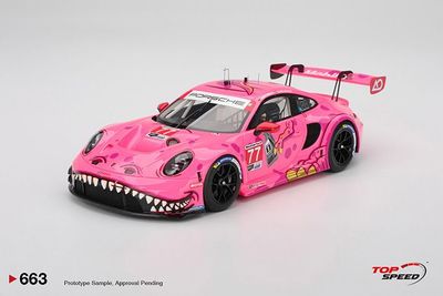 (Preorder) Topspeed 1/18 Porsche 911 GT3 R (992) #77 AO Racing 2025 IMSA Detroit Grand Prix