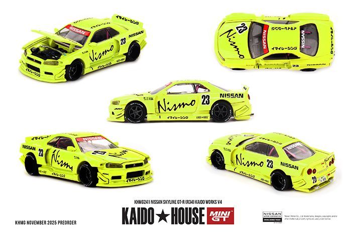 (Preorder) Kaido House KHMG241 Nissan Skyline GT-R (R34) Kaido Works V4