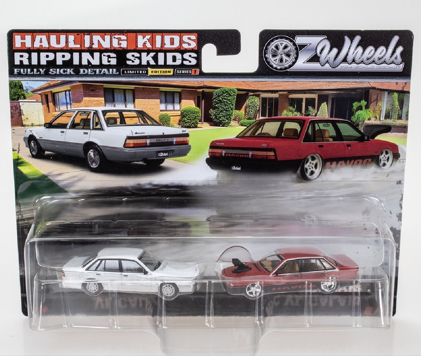 Oz Wheels Hauling Kids Ripping Skids VL Commodore Twin Set Oz Wheels Hauling Kids Ripping Skids VL Commodore Twin Set