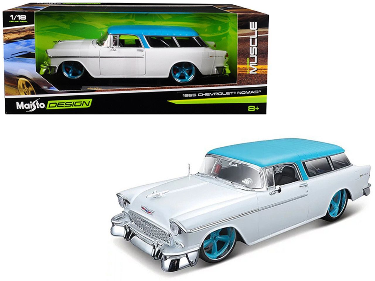 Maisto 1/18 Classic Muscle 1955 Chevrolet Nomad