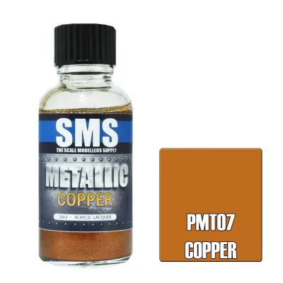SMS Metallic Acrylic Lacquer Series PMT07 Metallic Copper 30ml